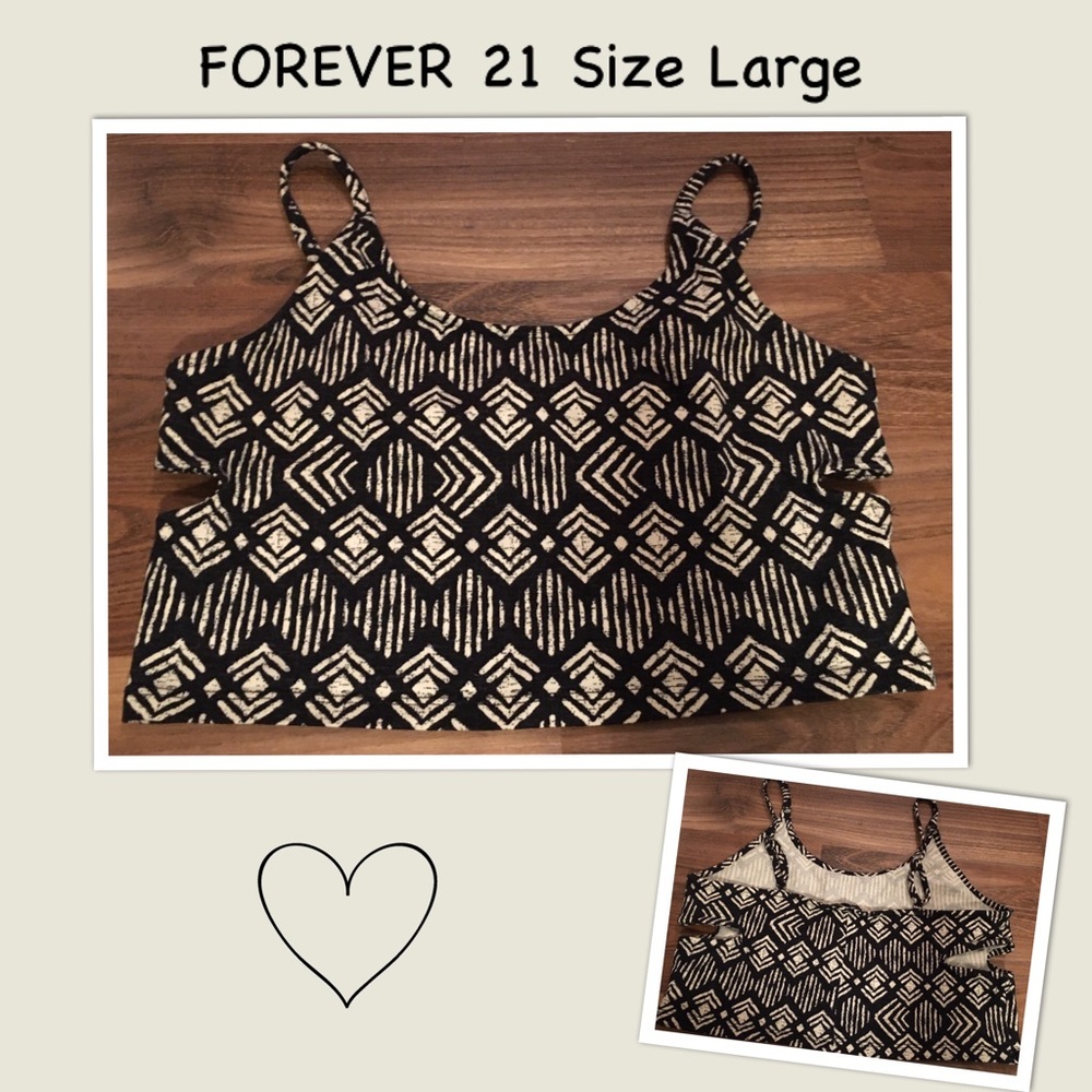 Forever 21 size large crop top